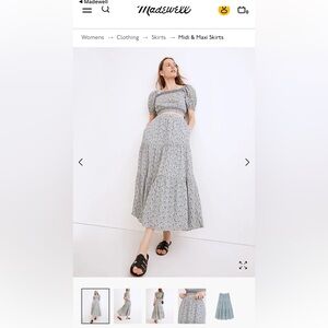 Madewell maxi skirt - S small